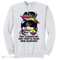 Half Ecuadorian Half Puerto Rican Ecuador Boricua Mix Sweatshirt thumb 0