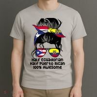 Half Ecuadorian Half Puerto Rican Ecuador Boricua Mix T-Shirt thumb 3