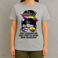 Half Ecuadorian Half Puerto Rican Ecuador Boricua Mix T-Shirt thumb 4