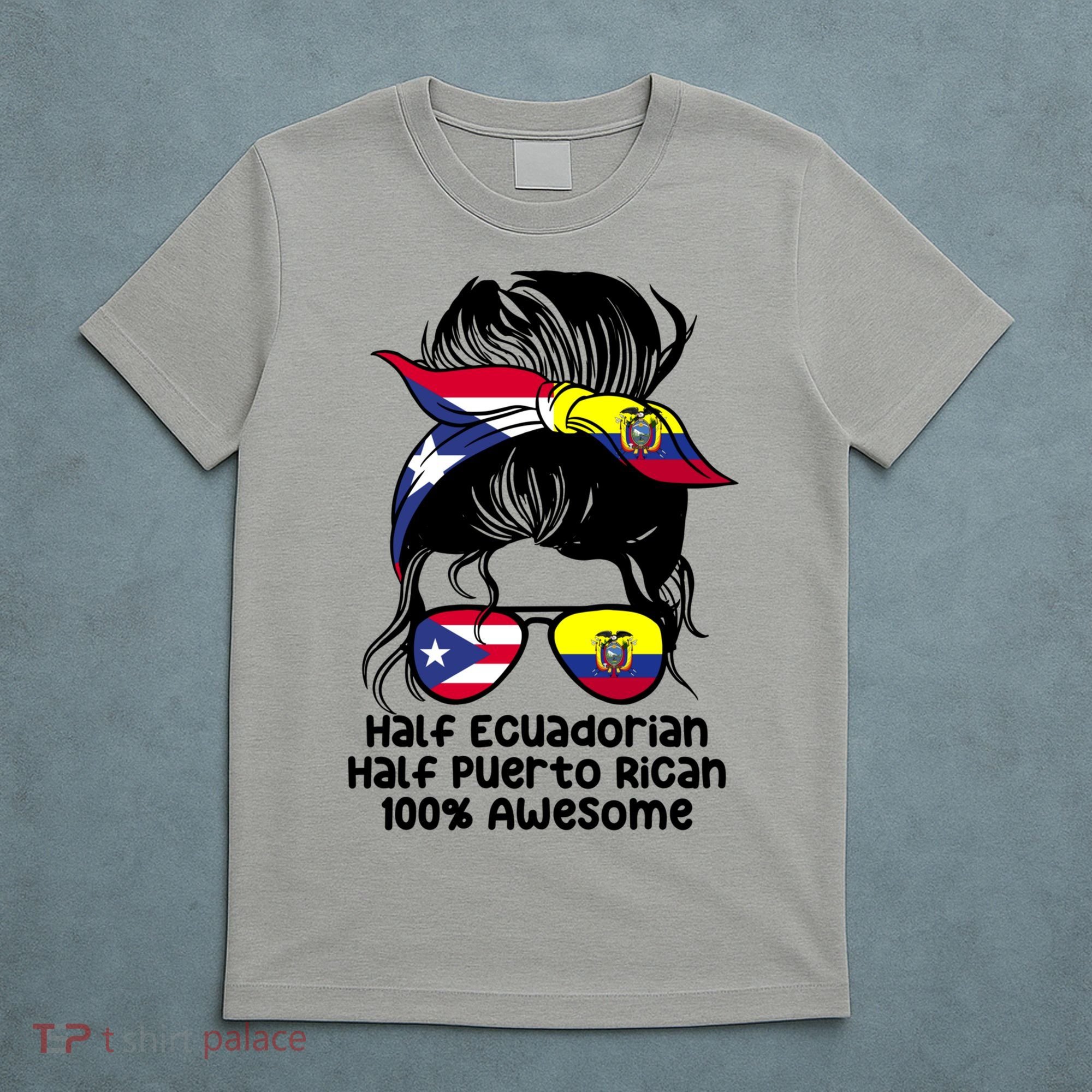Half Ecuadorian Half Puerto Rican Ecuador Boricua Mix T-Shirt