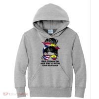 Half Ecuadorian Half Puerto Rican Ecuador Boricua Mix Kids Hoodie thumb 0