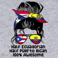 Half Ecuadorian Half Puerto Rican Ecuador Boricua Mix Women's Sweatshirt thumb 2