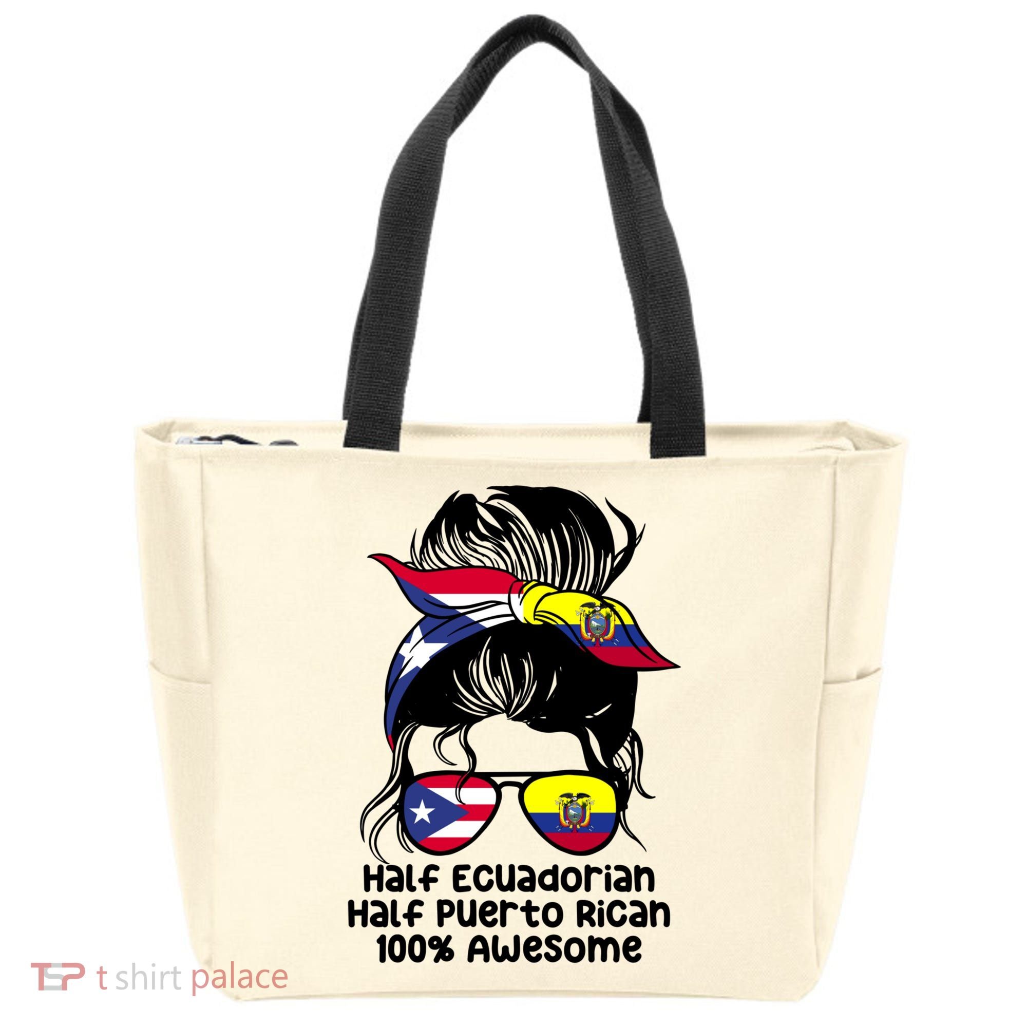 Half Ecuadorian Half Puerto Rican Ecuador Boricua Mix Tote Bag