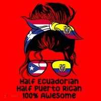 Half Ecuadorian Half Puerto Rican Ecuador Boricua Mix Santa Hat thumb 1