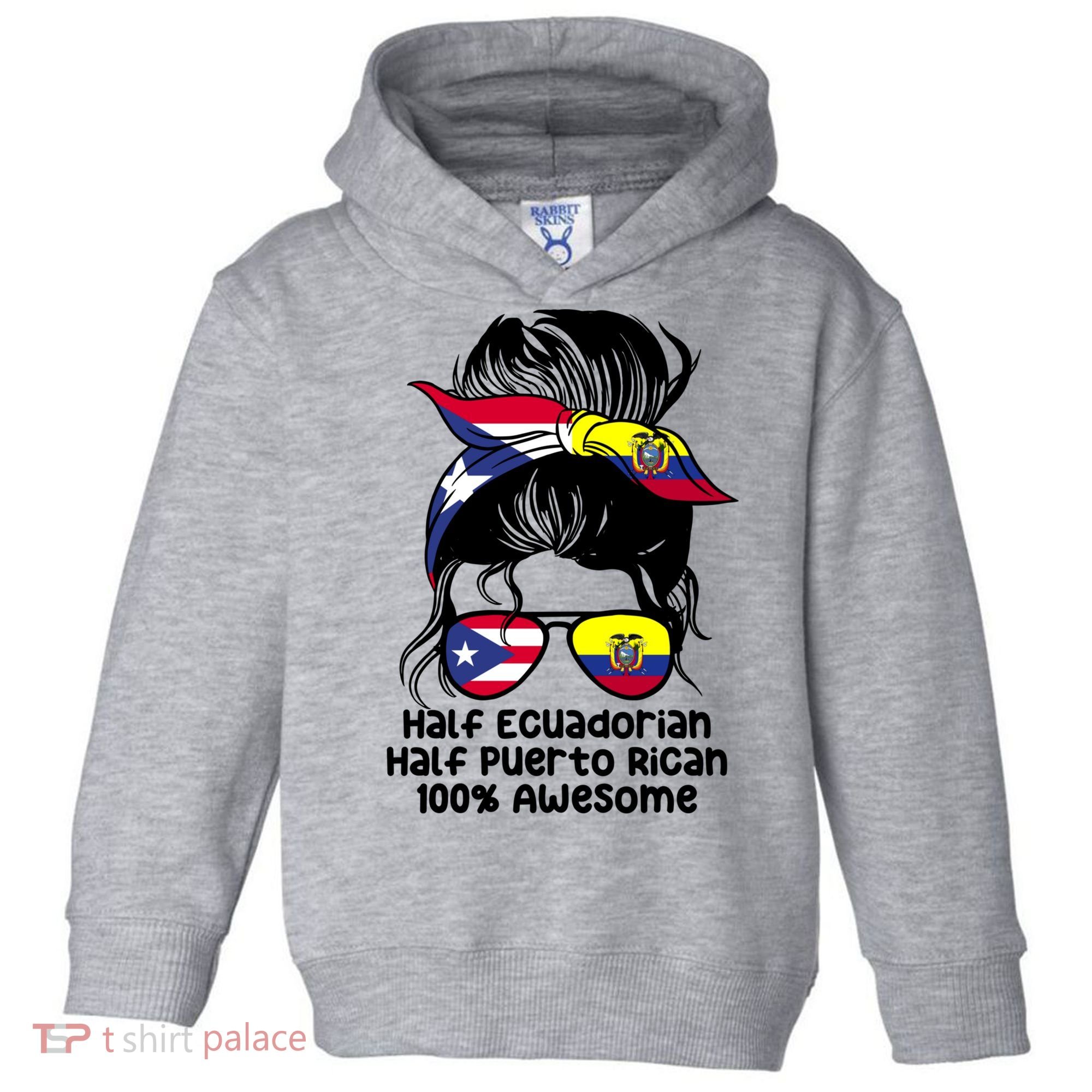 Half Ecuadorian Half Puerto Rican Ecuador Boricua Mix Toddler Hoodie