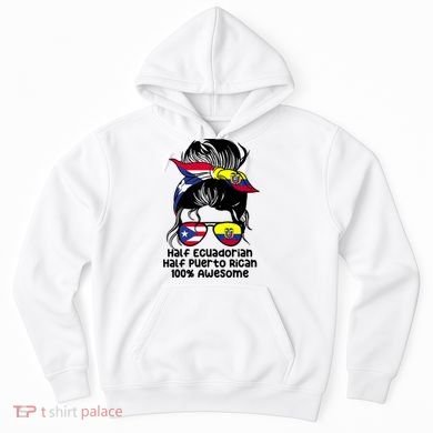 Half Ecuadorian Half Puerto Rican Ecuador Boricua Mix Hoodie