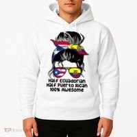 Half Ecuadorian Half Puerto Rican Ecuador Boricua Mix Hoodie thumb 2