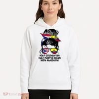 Half Ecuadorian Half Puerto Rican Ecuador Boricua Mix Hoodie thumb 5
