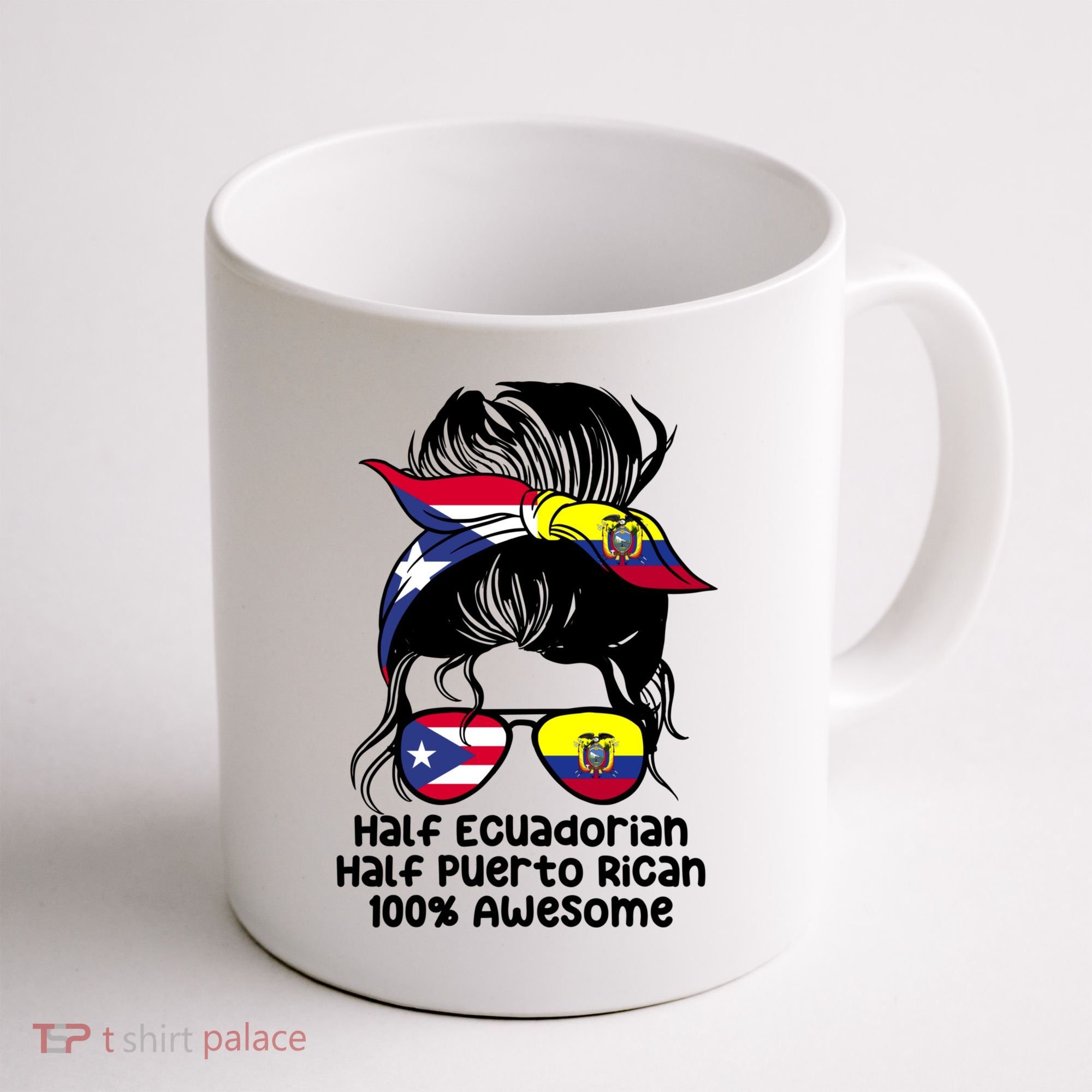 Half Ecuadorian Half Puerto Rican Ecuador Boricua Mix Coffee Mug