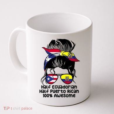 Half Ecuadorian Half Puerto Rican Ecuador Boricua Mix Coffee Mug