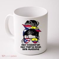 Half Ecuadorian Half Puerto Rican Ecuador Boricua Mix Coffee Mug thumb 0
