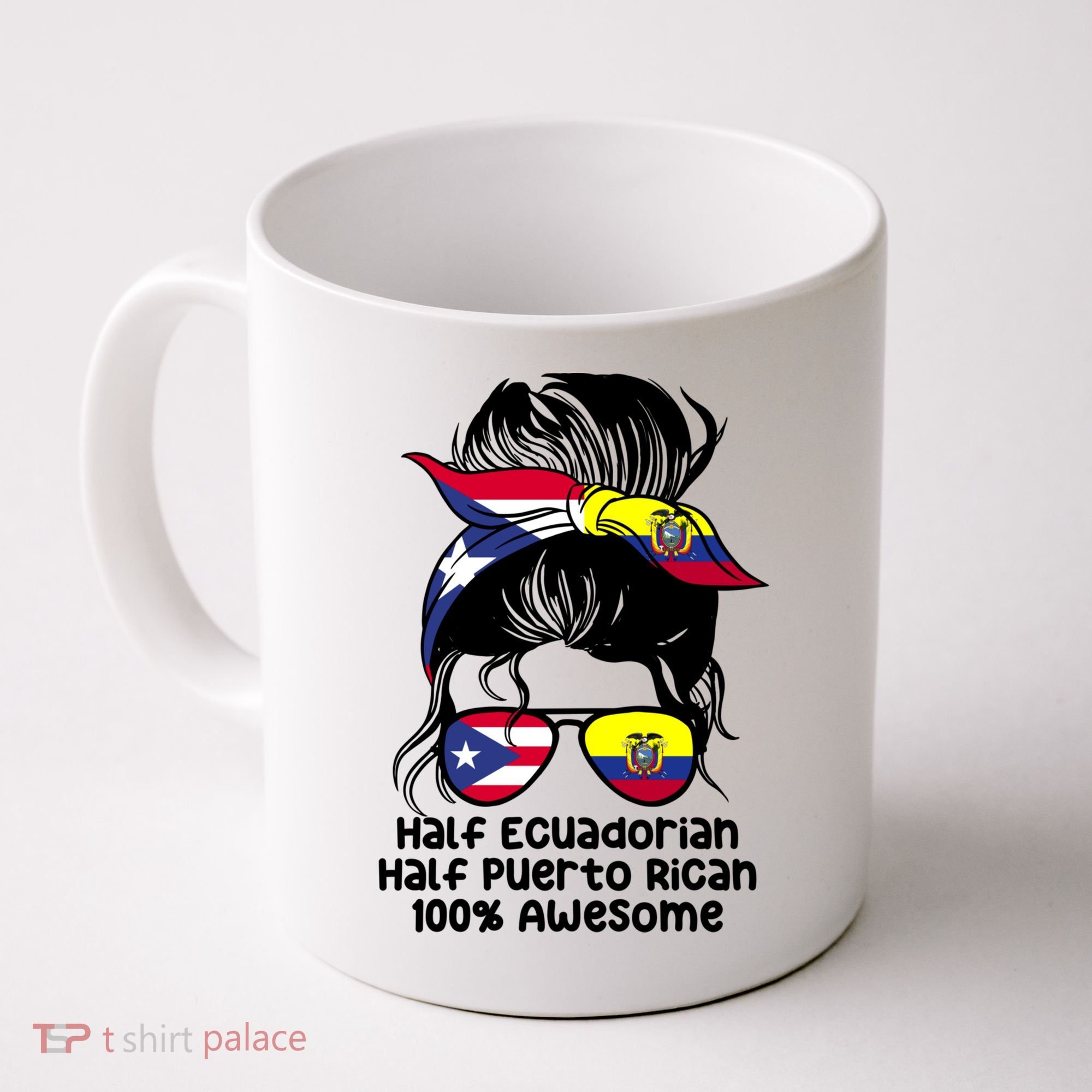 Half Ecuadorian Half Puerto Rican Ecuador Boricua Mix Coffee Mug