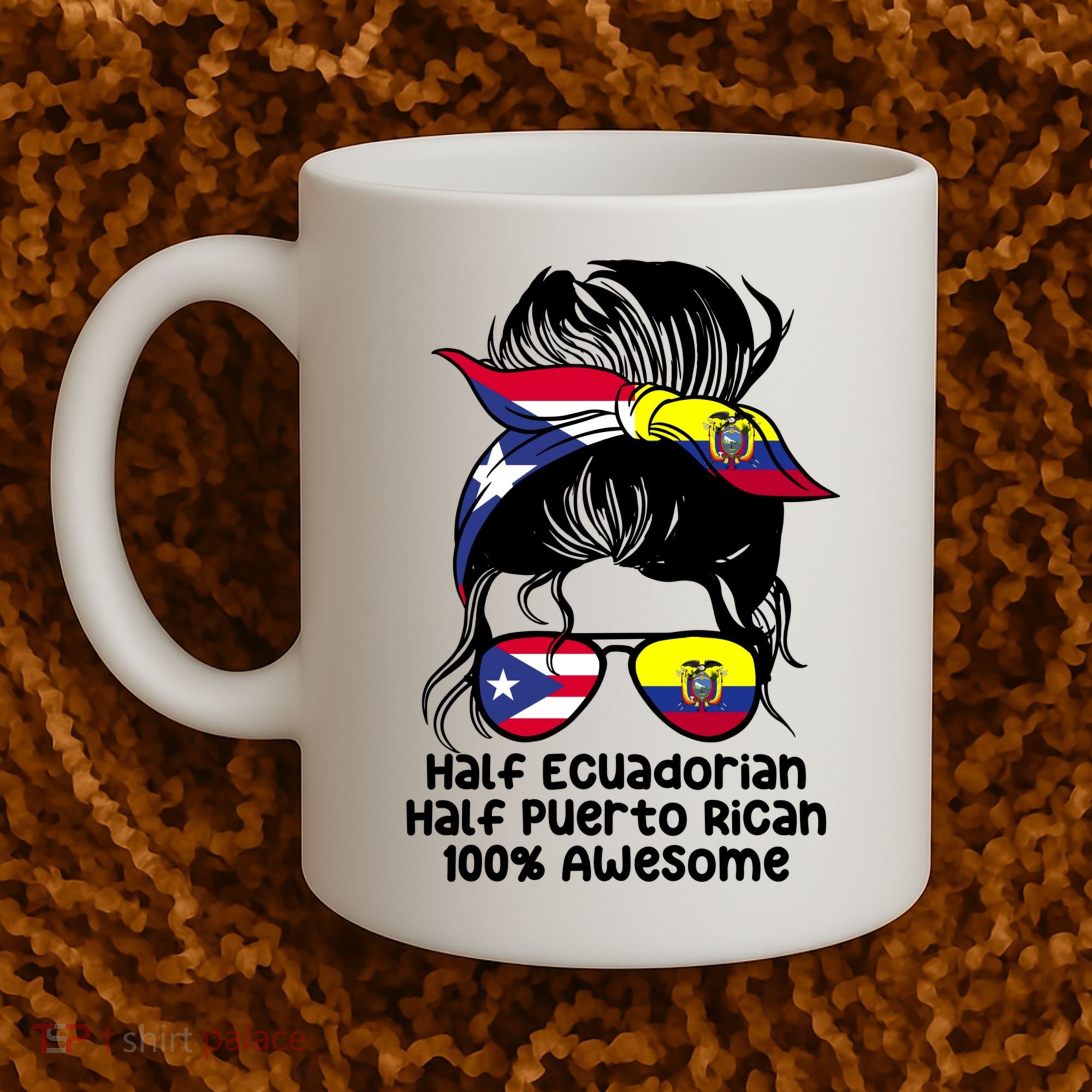 Half Ecuadorian Half Puerto Rican Ecuador Boricua Mix Coffee Mug