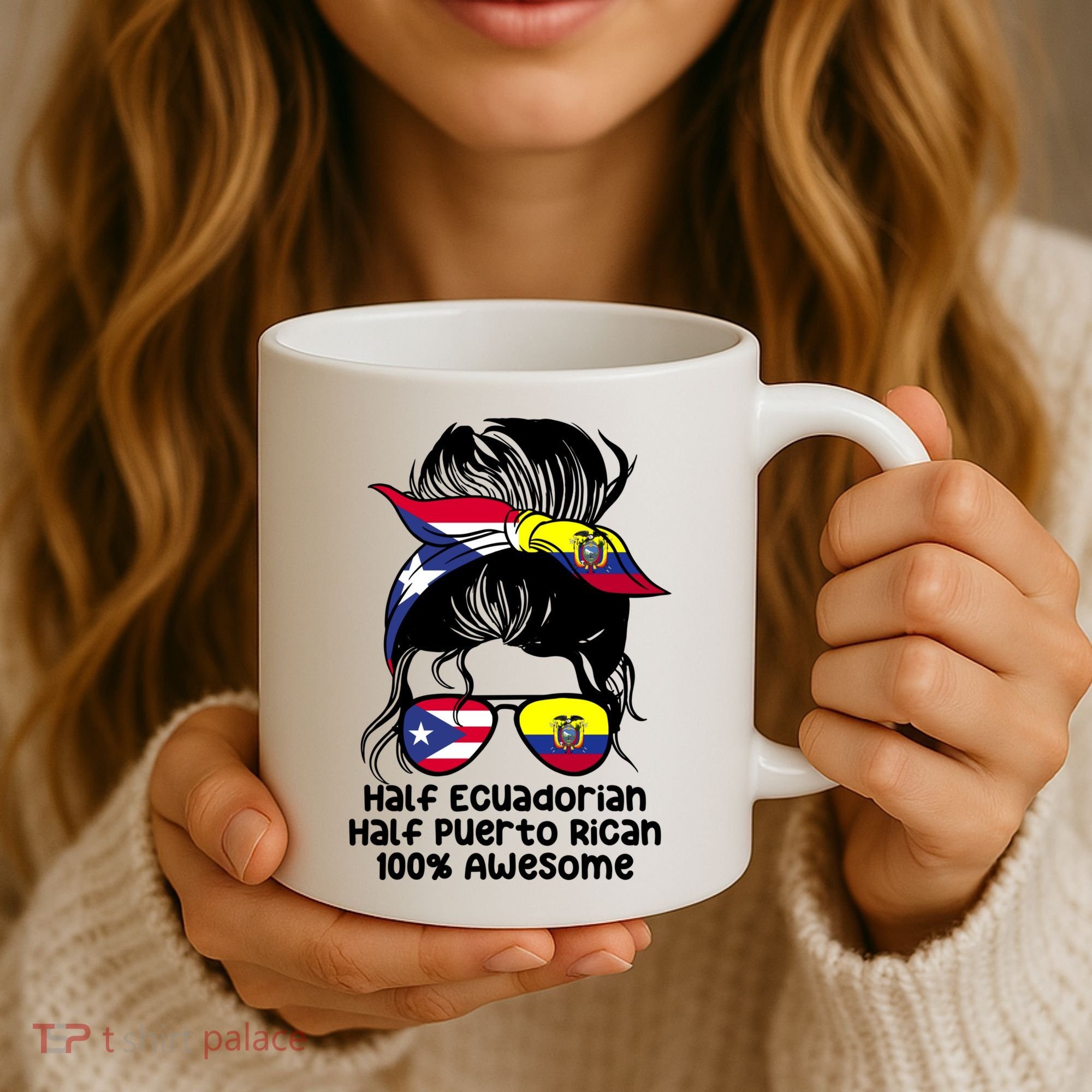 Half Ecuadorian Half Puerto Rican Ecuador Boricua Mix Coffee Mug