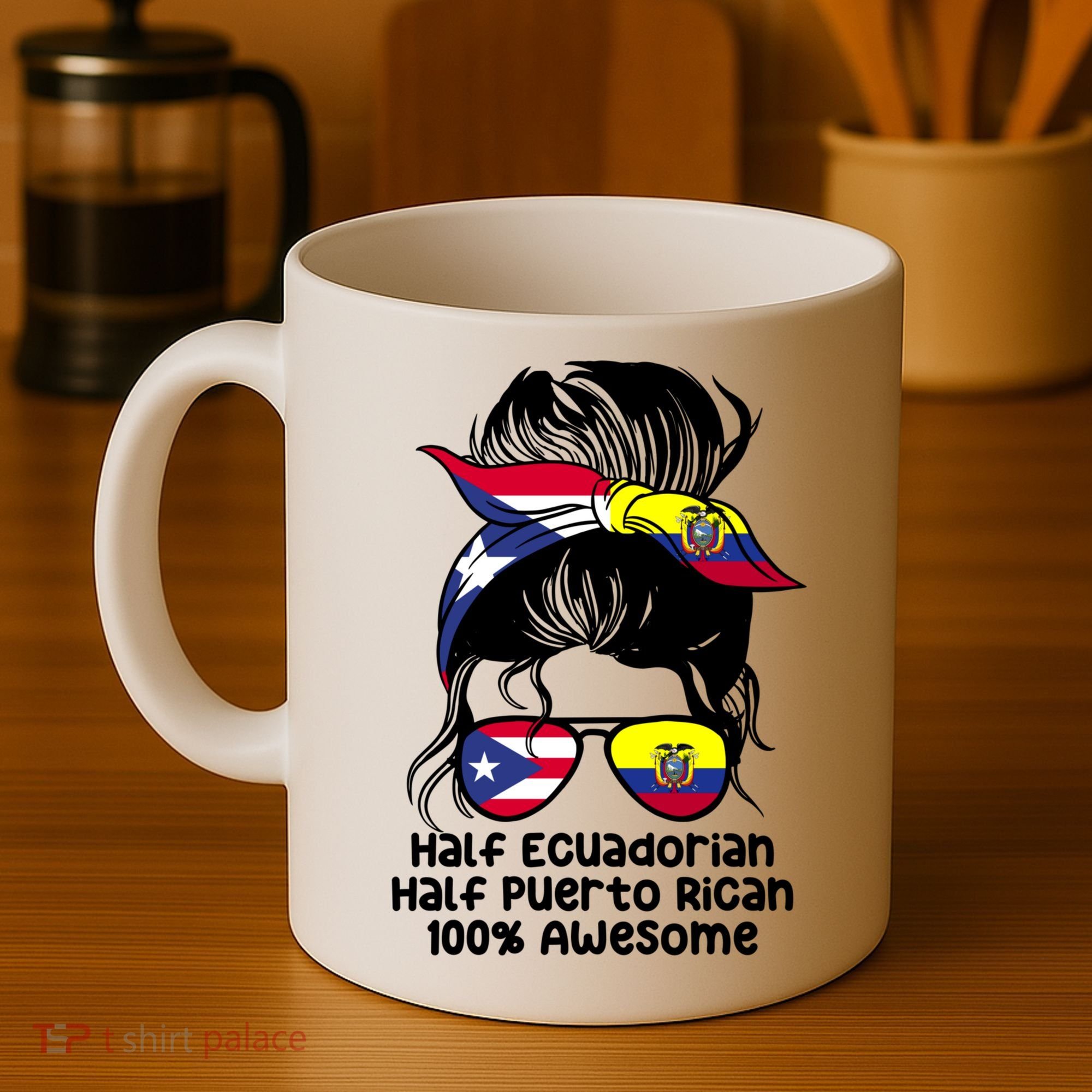 Half Ecuadorian Half Puerto Rican Ecuador Boricua Mix Coffee Mug
