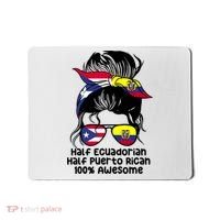 Half Ecuadorian Half Puerto Rican Ecuador Boricua Mix Mousepad thumb 0