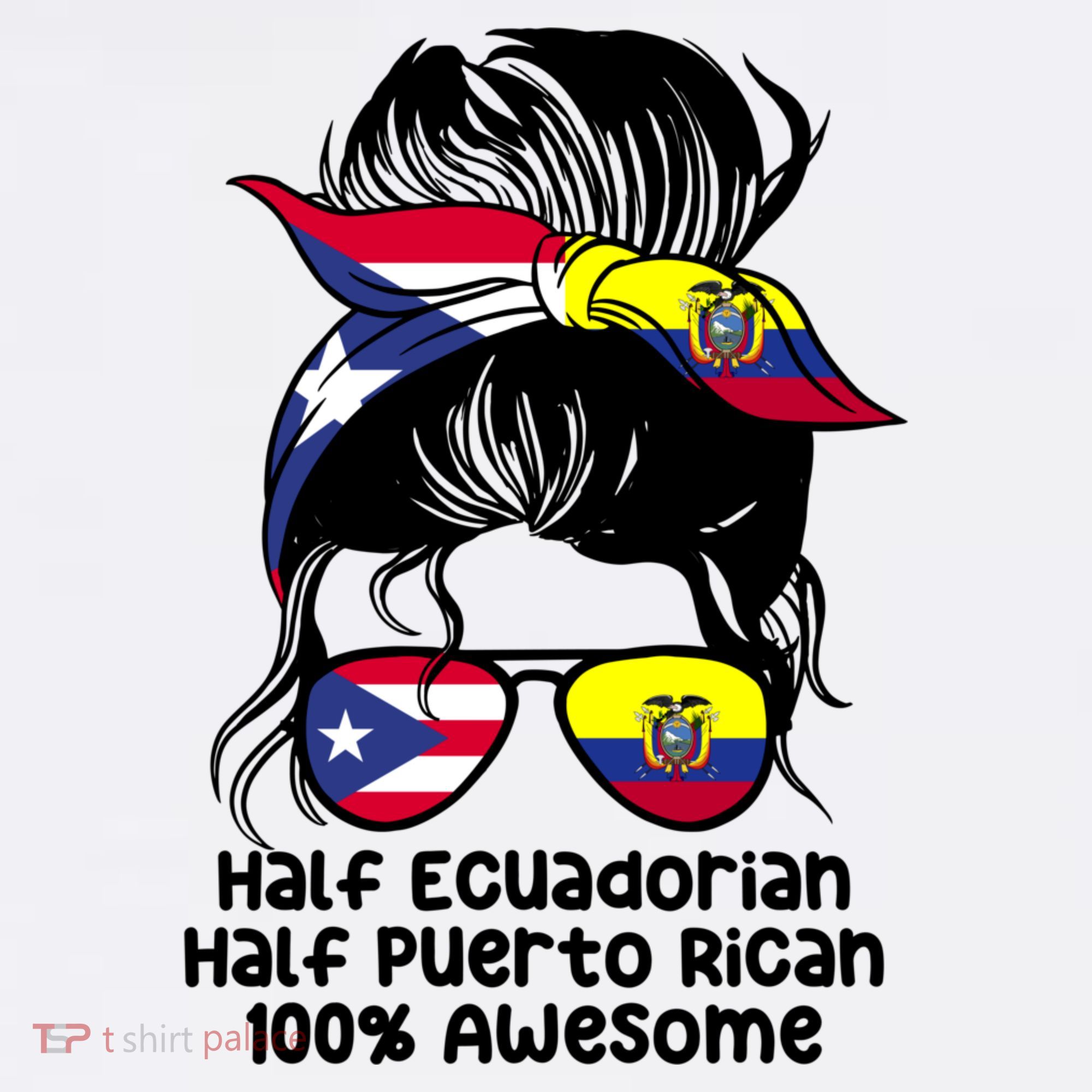 Half Ecuadorian Half Puerto Rican Ecuador Boricua Mix Mousepad
