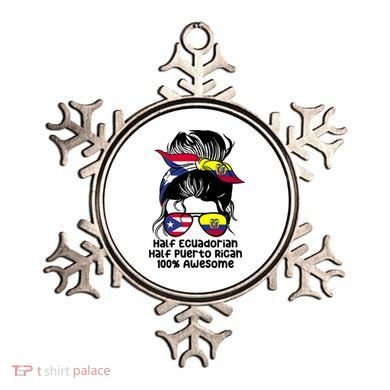 Half Ecuadorian Half Puerto Rican Ecuador Boricua Mix Ornament