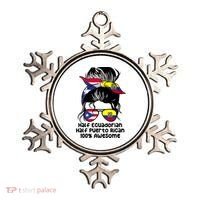 Half Ecuadorian Half Puerto Rican Ecuador Boricua Mix Ornament thumb 0