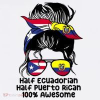 Half Ecuadorian Half Puerto Rican Ecuador Boricua Mix Women's Tank Top thumb 5