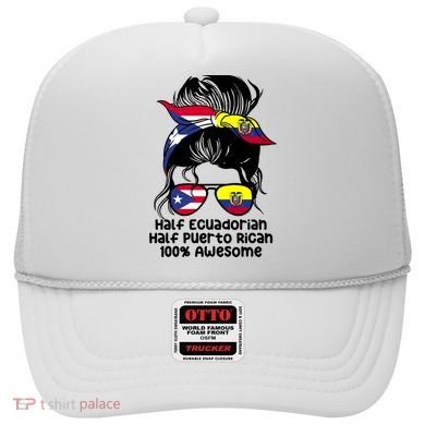 Half Ecuadorian Half Puerto Rican Ecuador Boricua Mix Hat