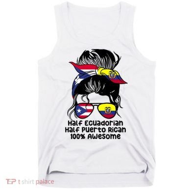 Half Ecuadorian Half Puerto Rican Ecuador Boricua Mix Tank Top