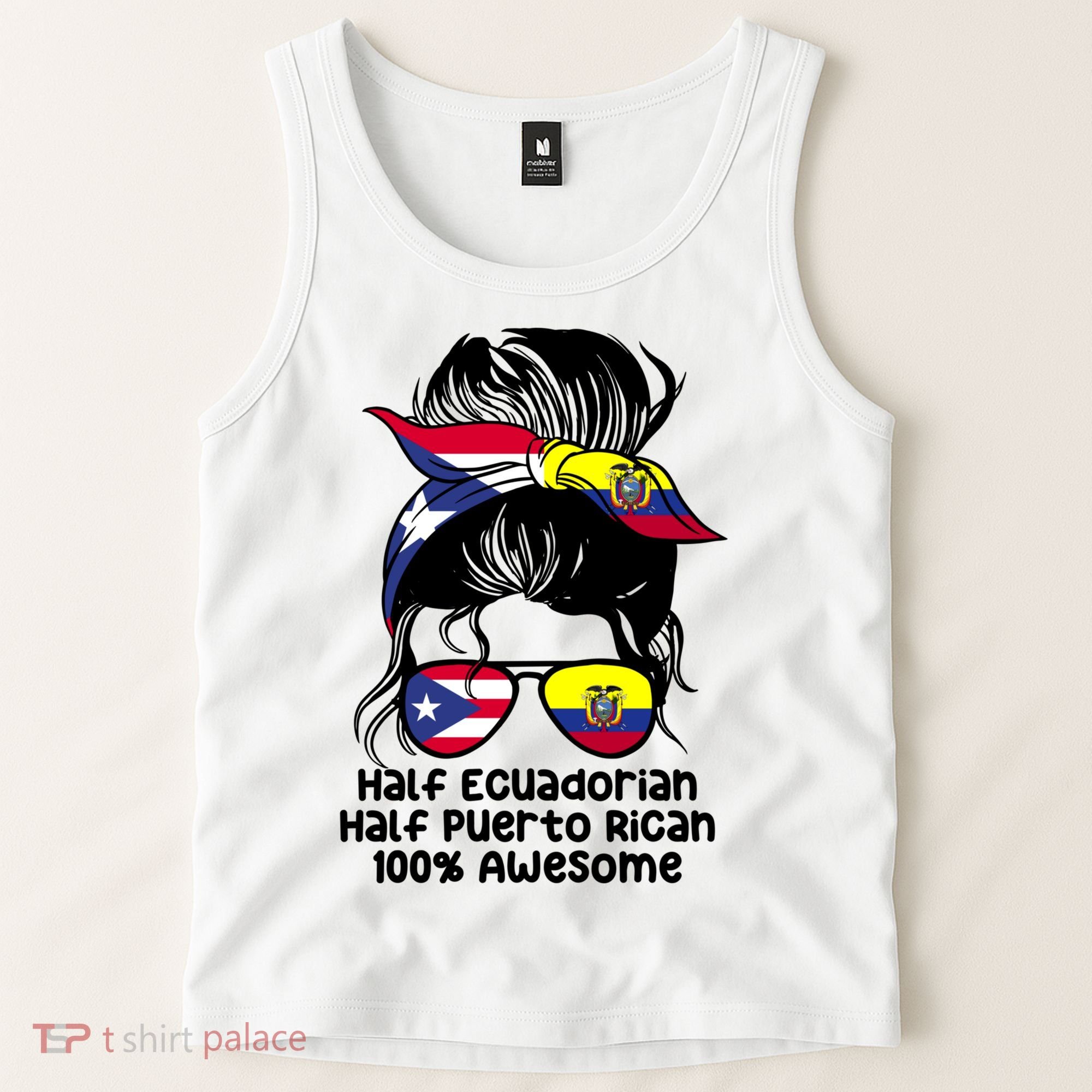 Half Ecuadorian Half Puerto Rican Ecuador Boricua Mix Tank Top
