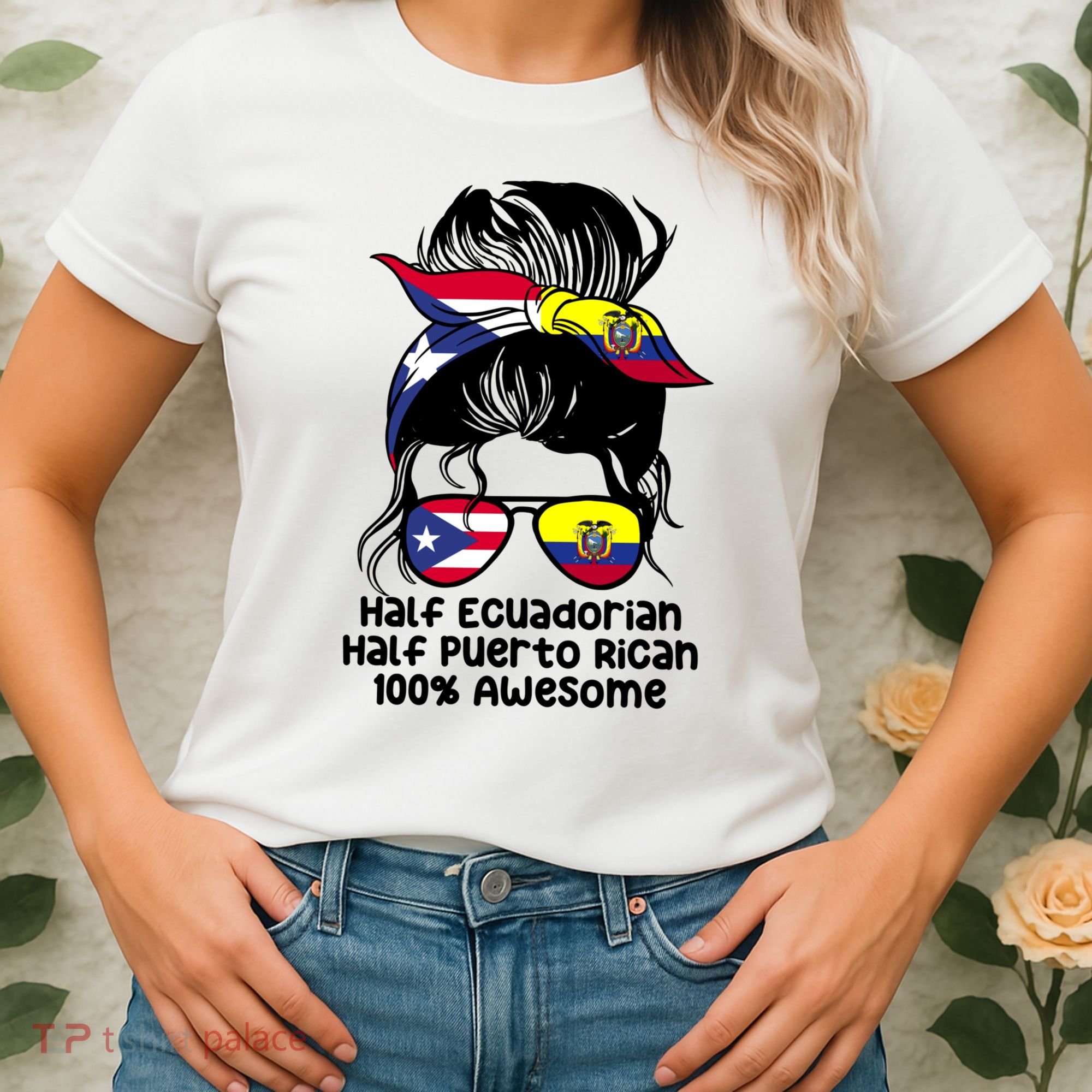Half Ecuadorian Half Puerto Rican Ecuador Boricua Mix Women's T-Shirt