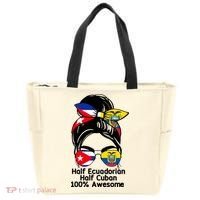 Half Ecuadorian Half Cuban 100 Percent Awesome Tote Bag thumb 0