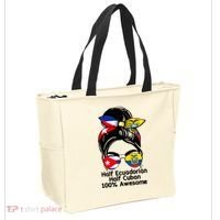 Half Ecuadorian Half Cuban 100 Percent Awesome Tote Bag thumb 2
