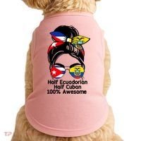 Half Ecuadorian Half Cuban 100 Percent Awesome Doggie Tank thumb 0