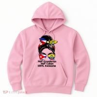 Half Ecuadorian Half Cuban 100 Percent Awesome Hoodie thumb 0