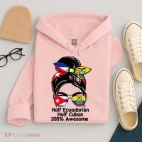 Half Ecuadorian Half Cuban 100 Percent Awesome Hoodie thumb 4