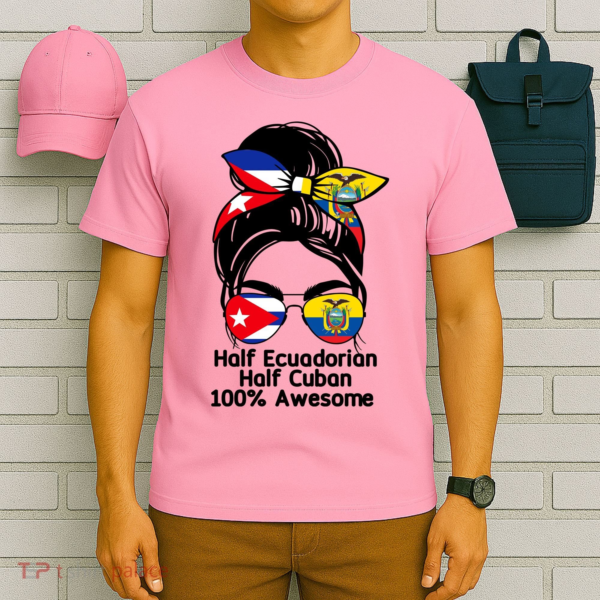 Half Ecuadorian Half Cuban 100 Percent Awesome T-Shirt
