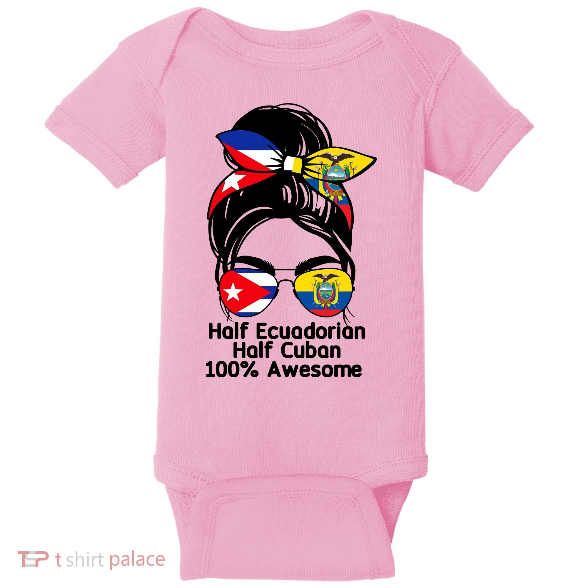 Half Ecuadorian Half Cuban 100 Percent Awesome Baby Bodysuit