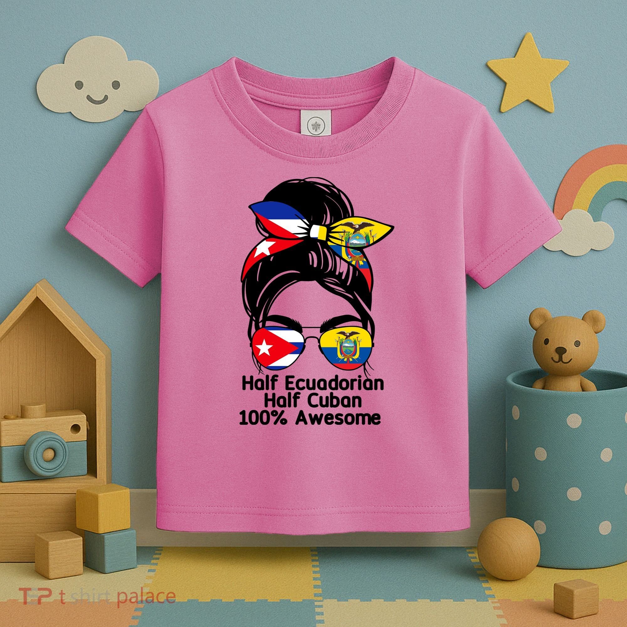 Half Ecuadorian Half Cuban 100 Percent Awesome Toddler T-Shirt