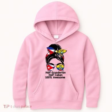 Half Ecuadorian Half Cuban 100 Percent Awesome Kids Hoodie