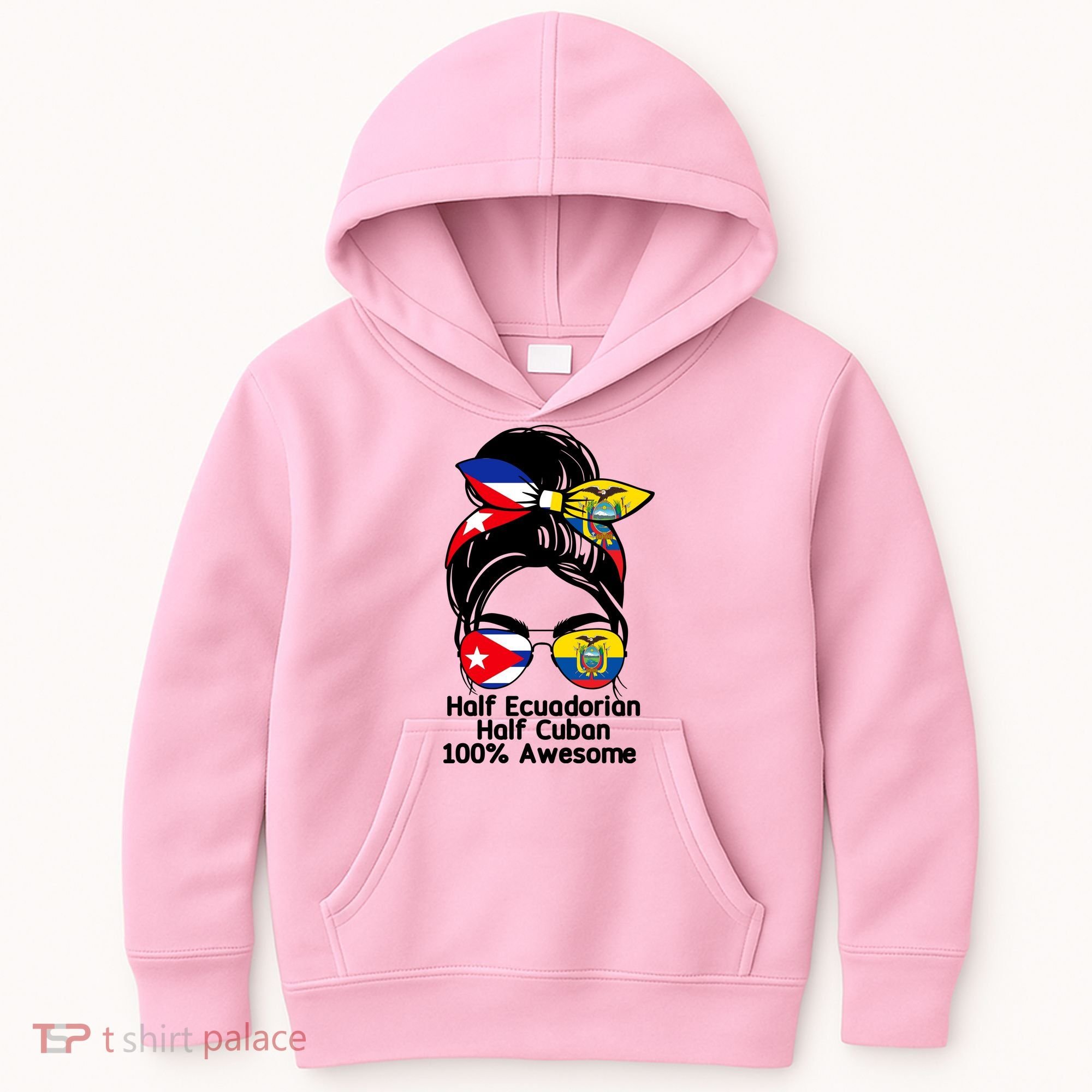 Half Ecuadorian Half Cuban 100 Percent Awesome Kids Hoodie