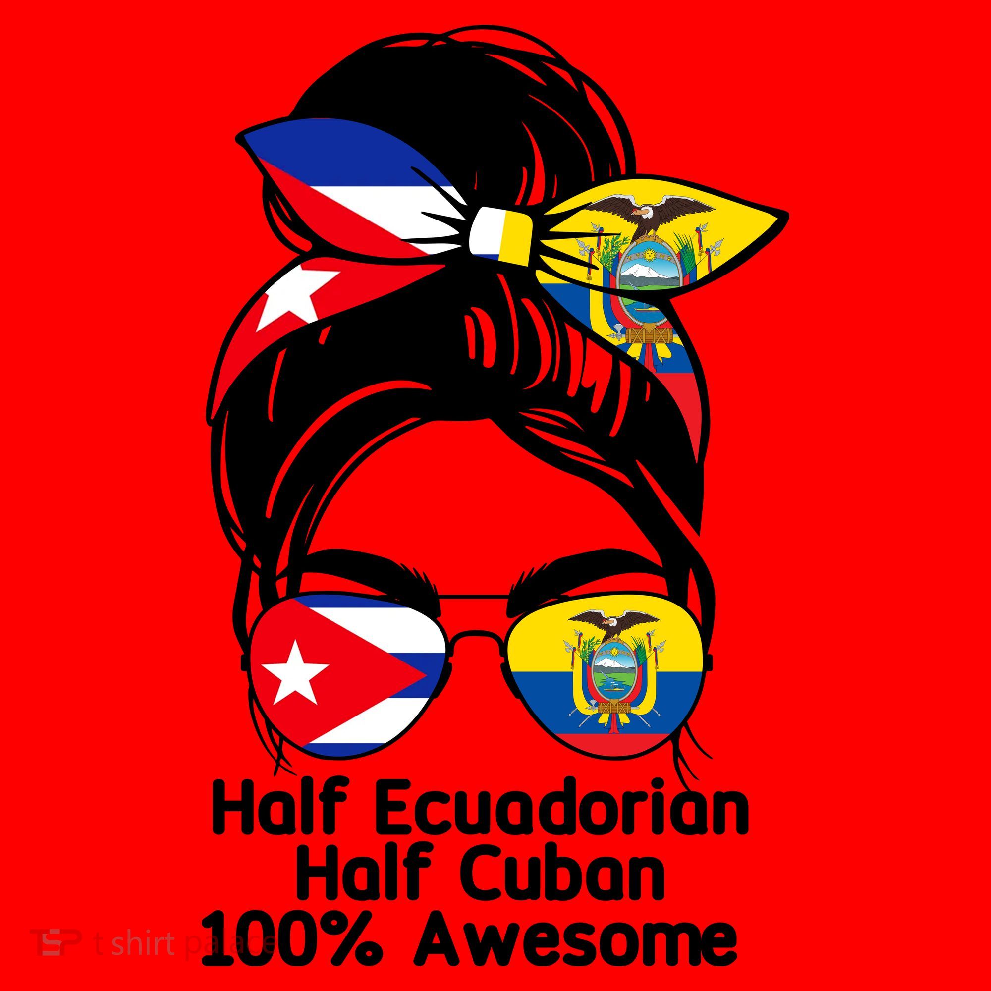 Half Ecuadorian Half Cuban 100 Percent Awesome Santa Hat