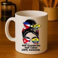 Half Ecuadorian Half Cuban 100 Percent Awesome Coffee Mug thumb 4
