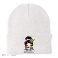 Half Ecuadorian Half Cuban 100 Percent Awesome Beanie thumb 0