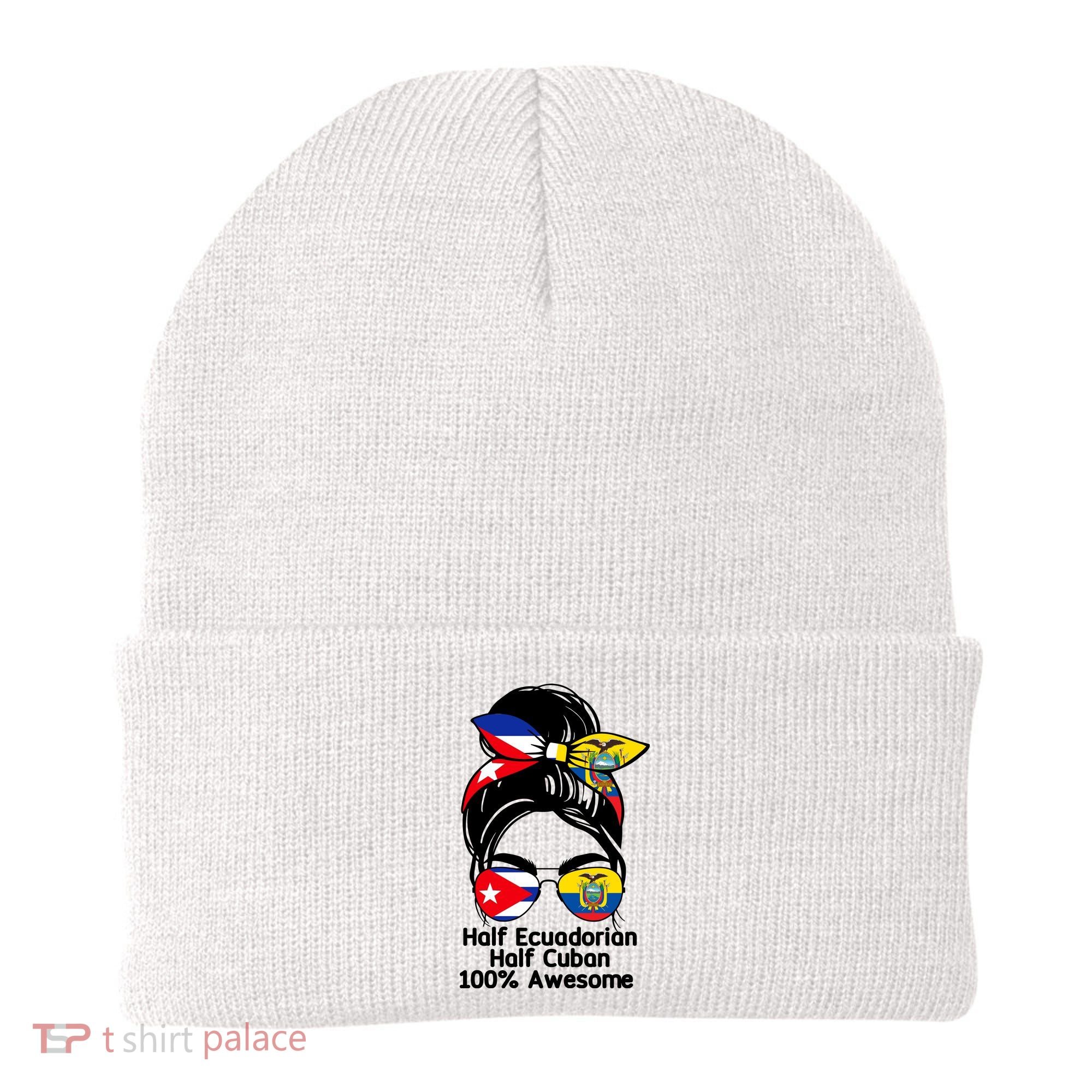 Half Ecuadorian Half Cuban 100 Percent Awesome Beanie