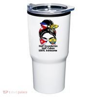 Half Ecuadorian Half Cuban 100 Percent Awesome Tumbler thumb 0