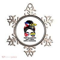 Half Ecuadorian Half Cuban 100 Percent Awesome Ornament thumb 0