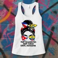 Half Ecuadorian Half Cuban 100 Percent Awesome Women's Tank Top thumb 3