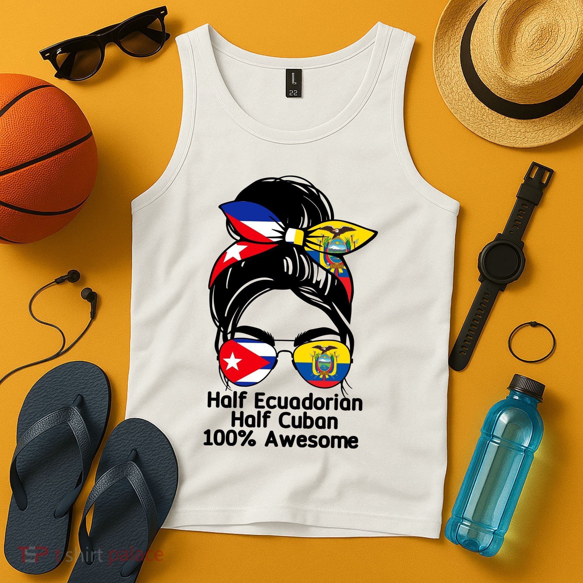 Half Ecuadorian Half Cuban 100 Percent Awesome Tank Top