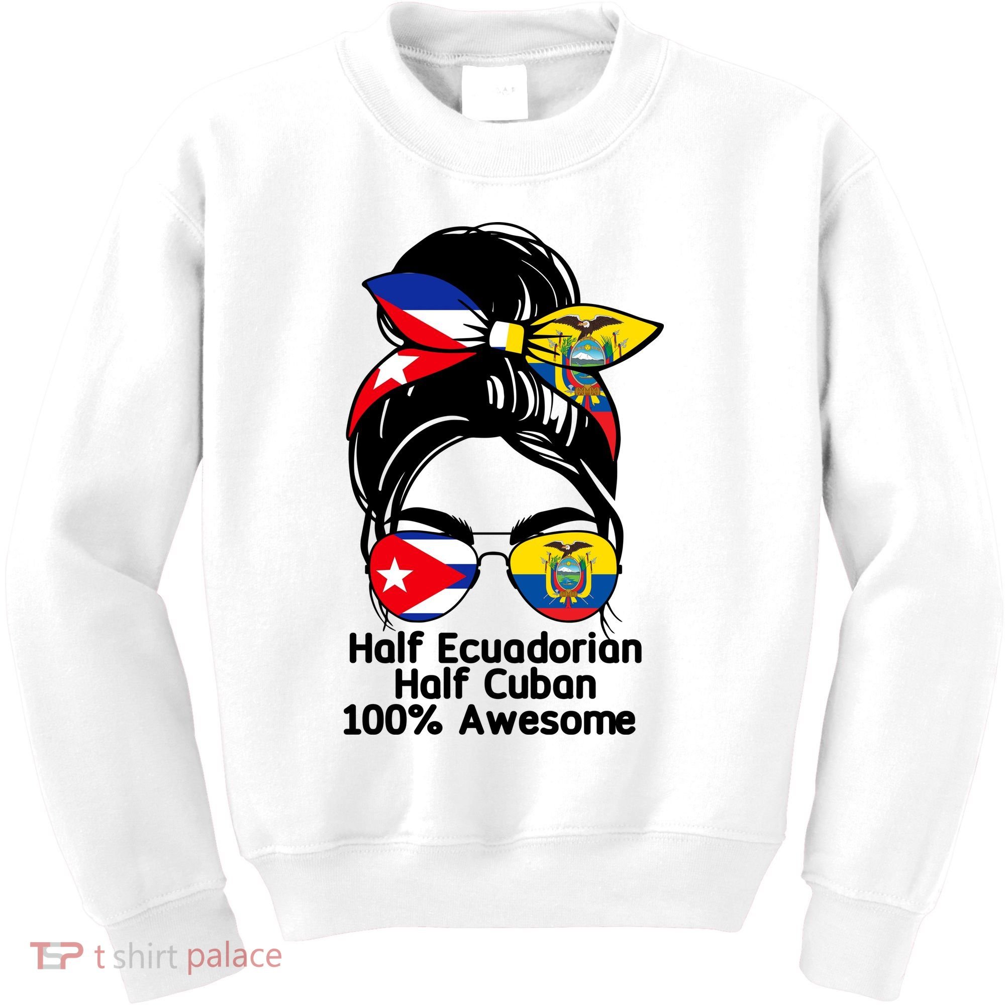Half Ecuadorian Half Cuban 100 Percent Awesome Kids Sweatshirt