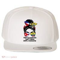Half Ecuadorian Half Cuban 100 Percent Awesome Wool Snapback Cap thumb 0