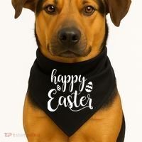 Happy Easter Holiday USA-Made Doggie Bandana thumb 1