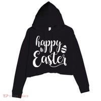 Happy Easter Holiday Crop Fleece Hoodie thumb 0